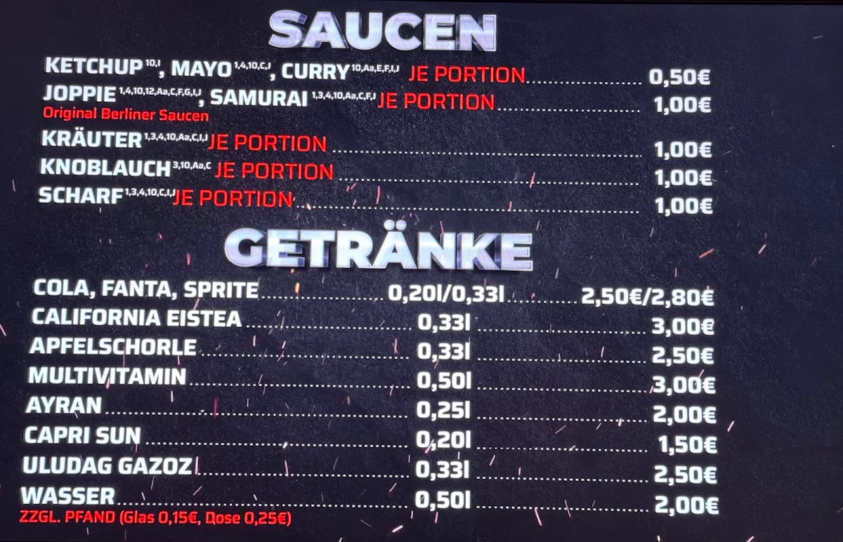 Speisekarte photo 2