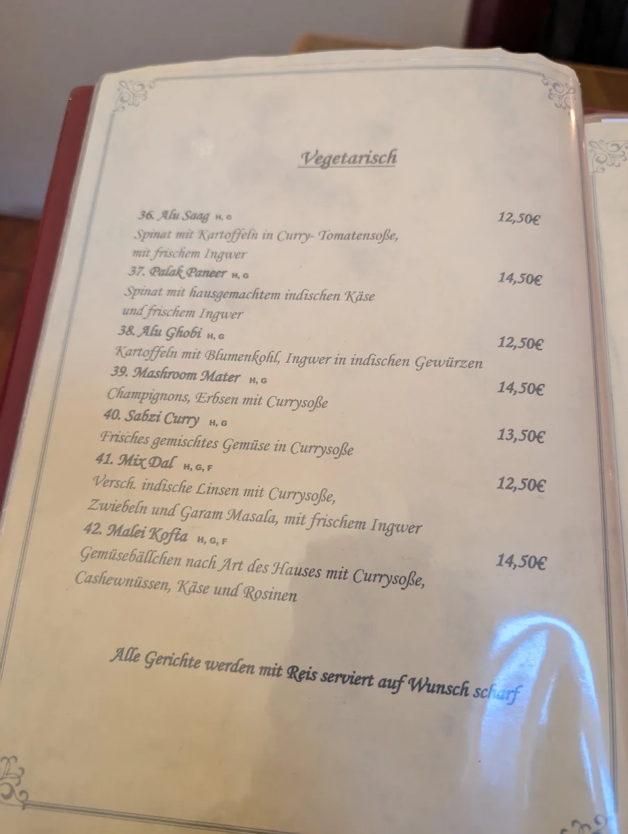 Speisekarte photo 2