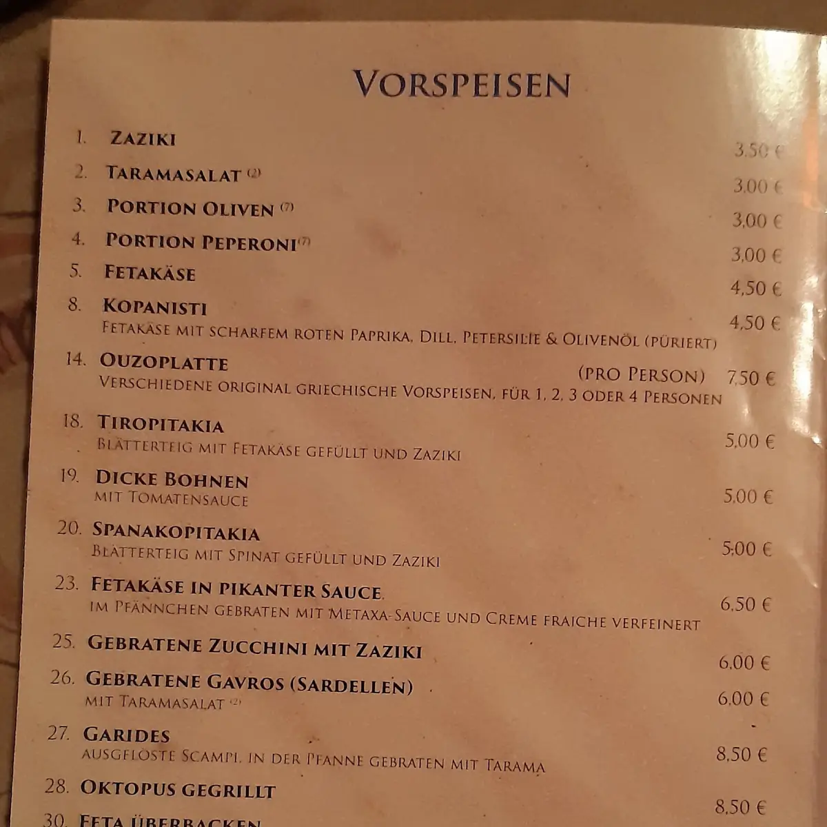 Speisekarte photo 8