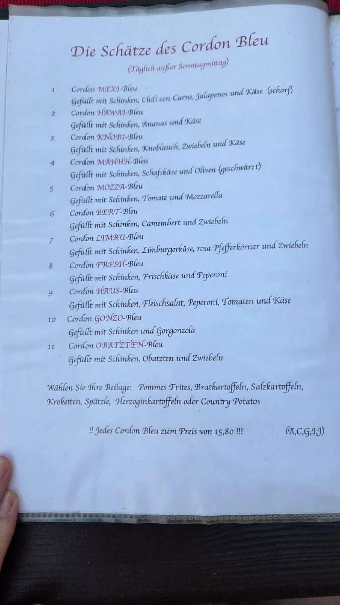 Speisekarte photo 1