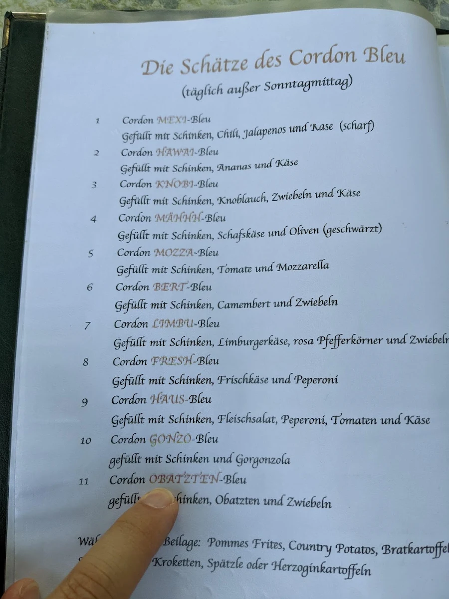 Speisekarte photo 2