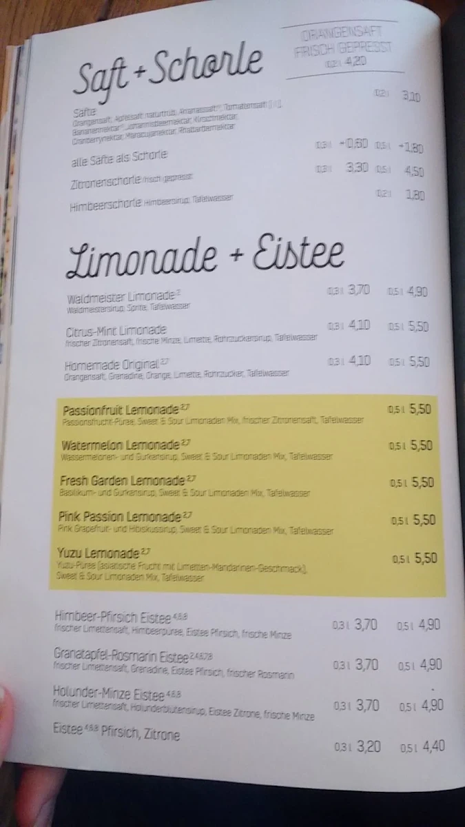 Speisekarte photo 5