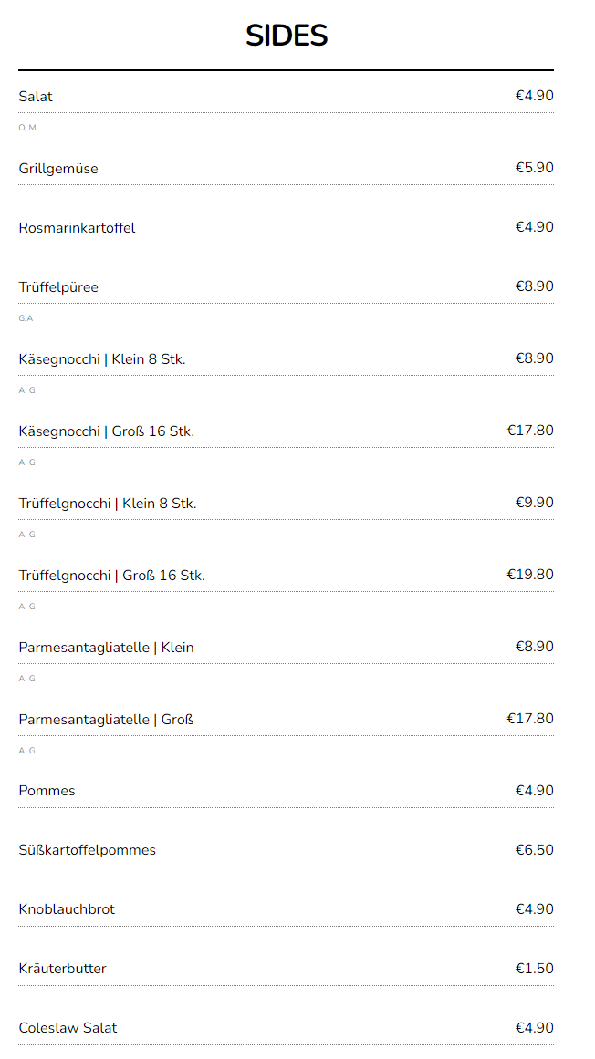 Speisekarte photo 1