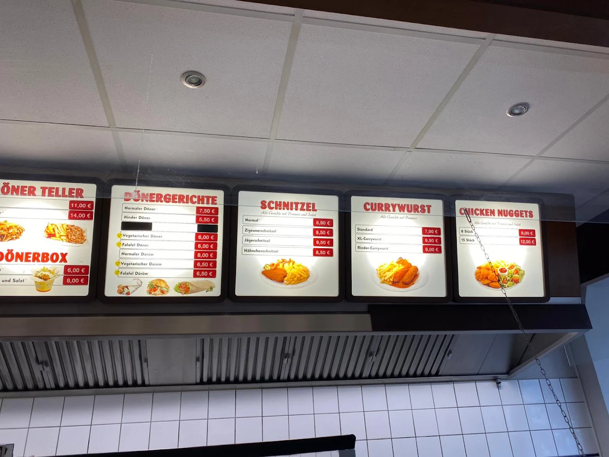 Speisekarte, Döner Aspendos