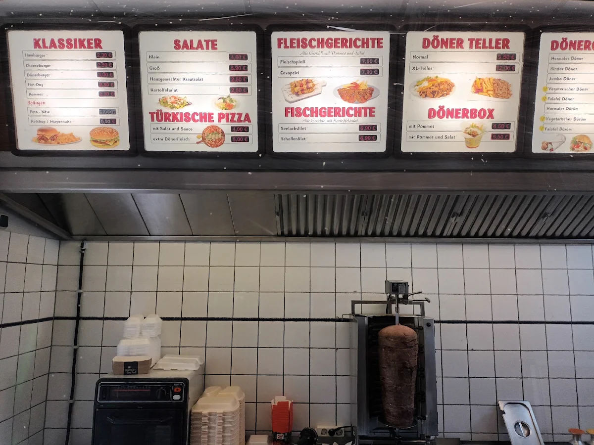 Speisekarte, Döner Aspendos