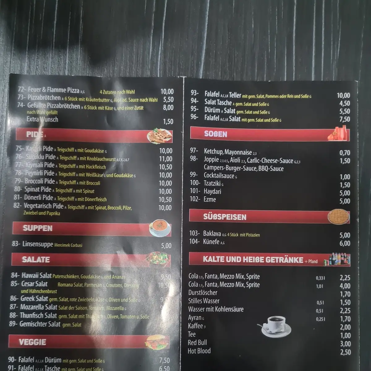 Speisekarte photo 1