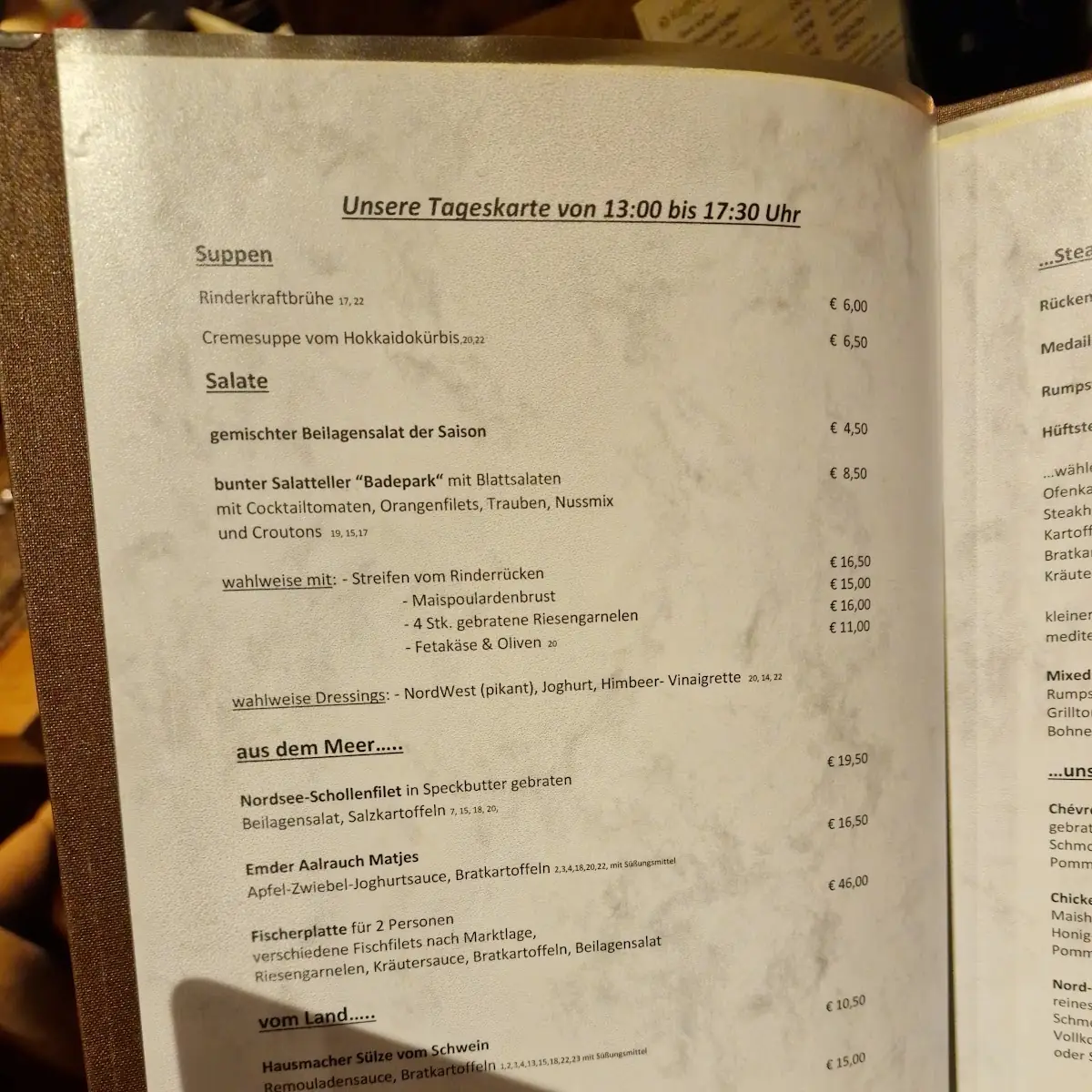 Speisekarte photo 6