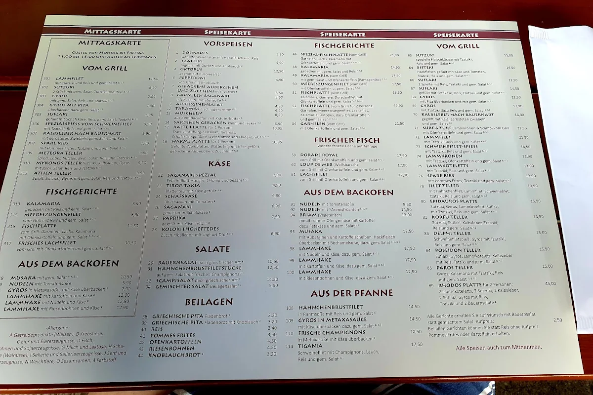 Speisekarte photo 3