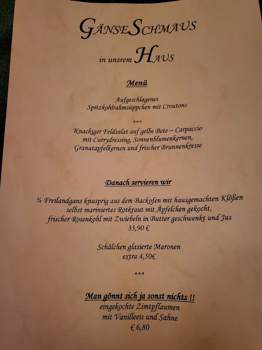Speisekarte photo 1
