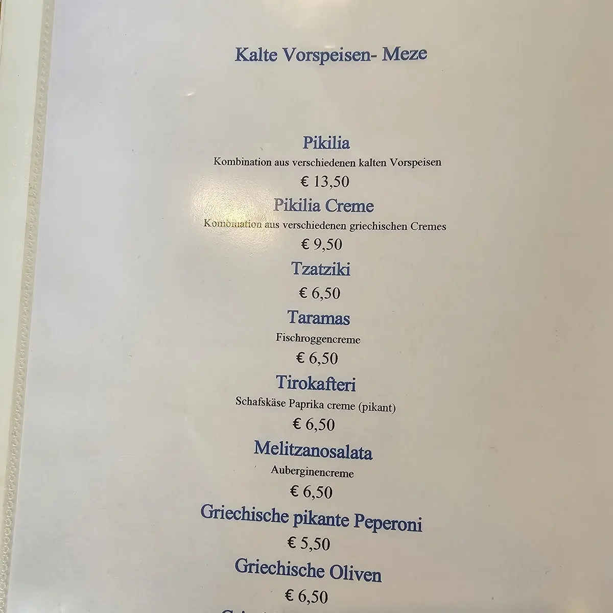Speisekarte photo 2