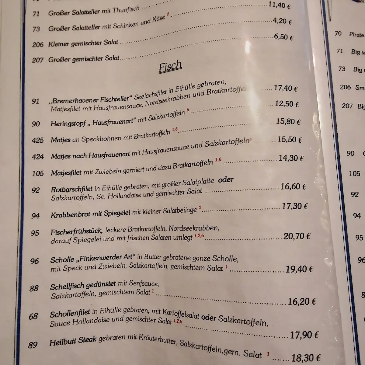 Speisekarte photo 3