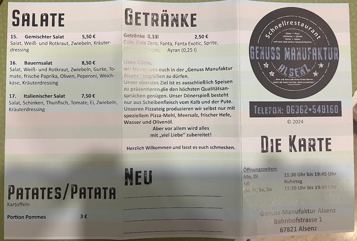 Speisekarte photo 3