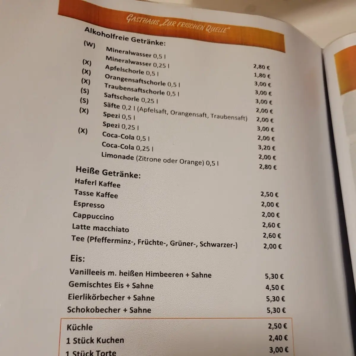 Speisekarte photo 1