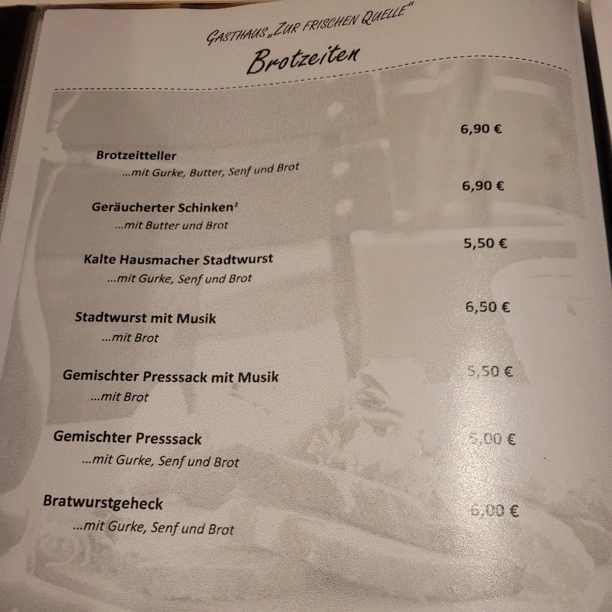 Speisekarte photo 5