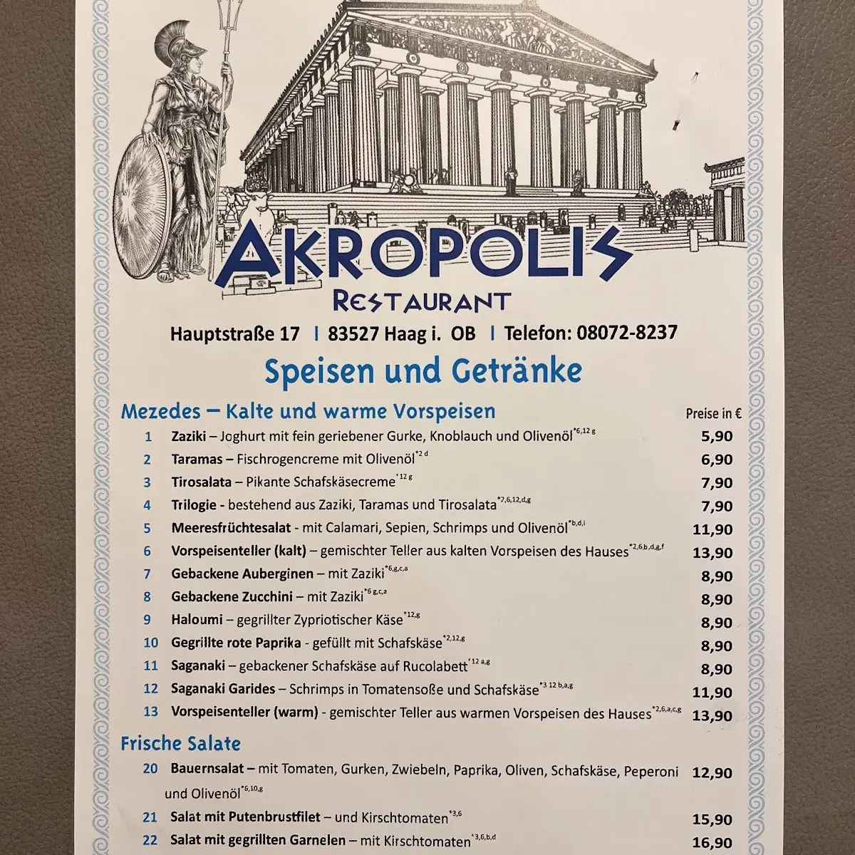 Speisekarte photo 3
