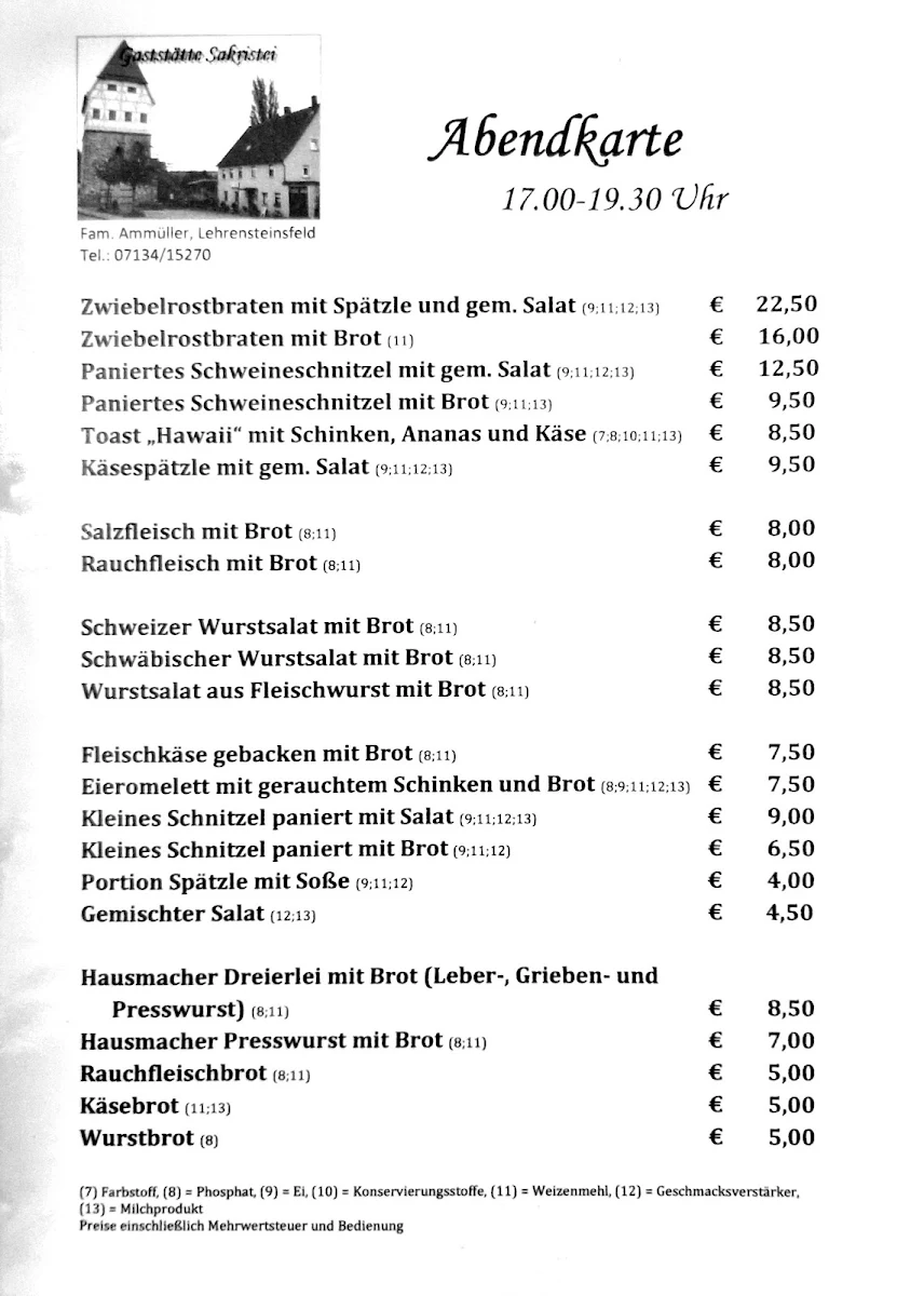 Speisekarte photo 1