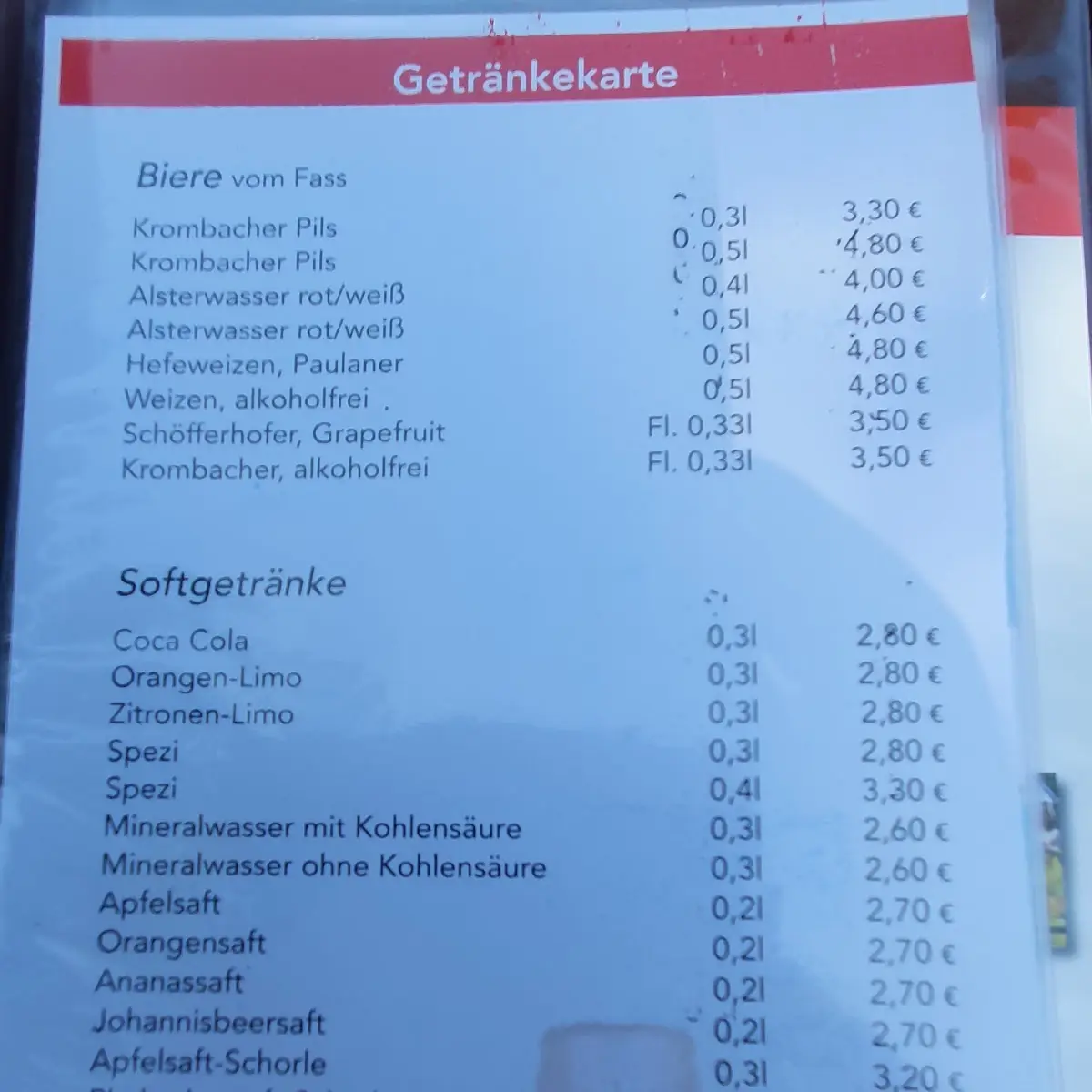 Speisekarte photo 4