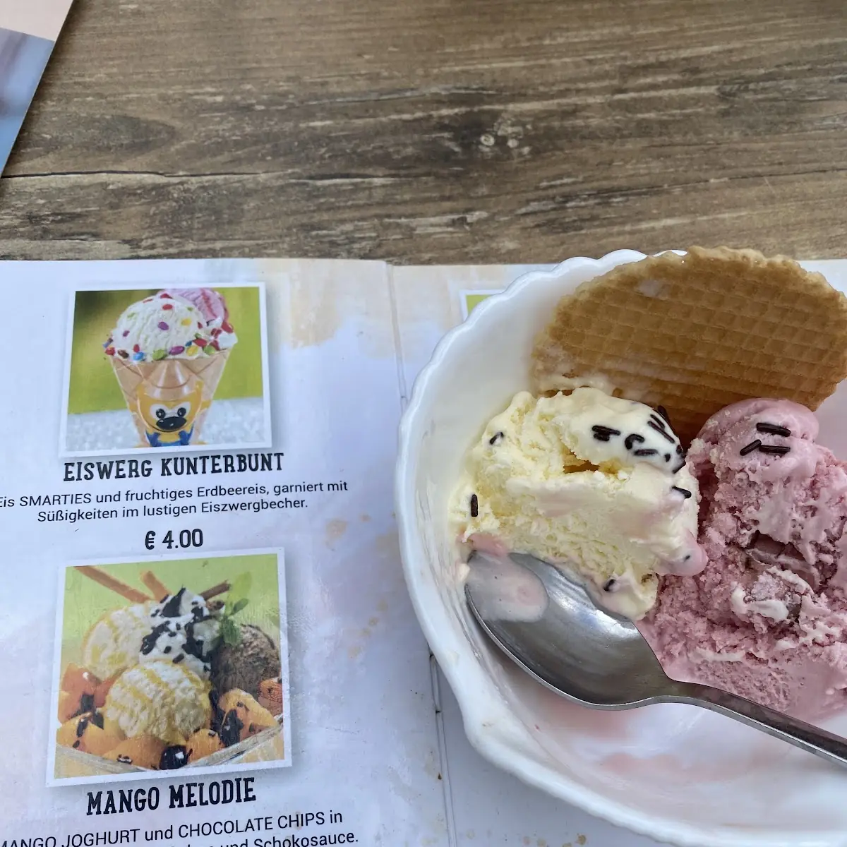 Speisekarte, Angelos Café - Restaurant im Botanischen Garten