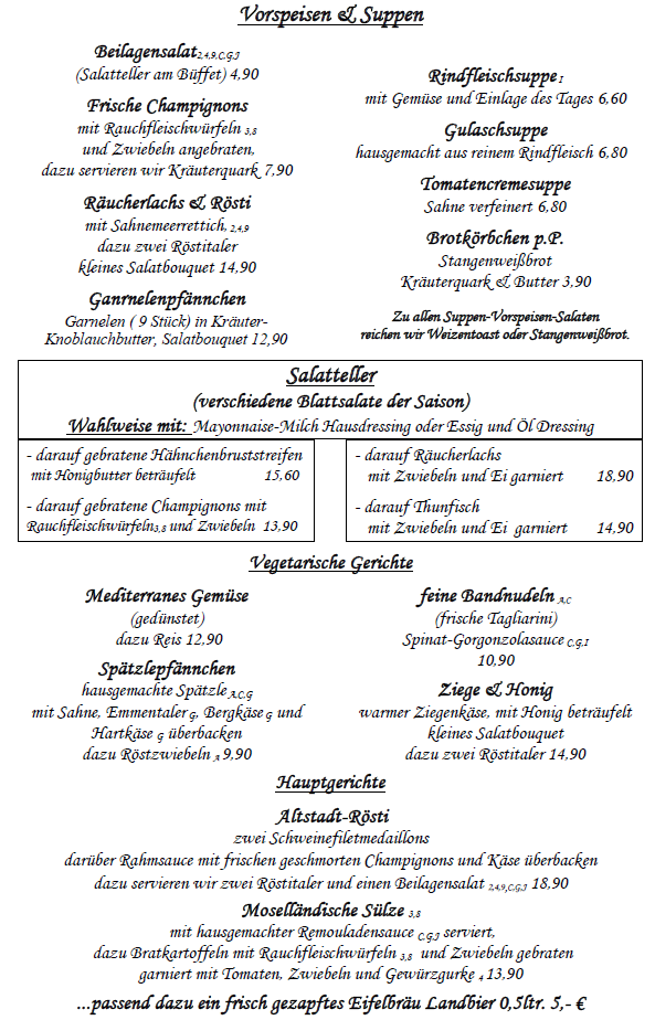 Speisekarte photo 1