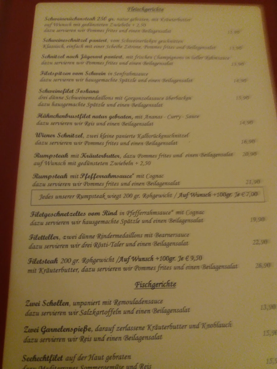 Speisekarte photo 4