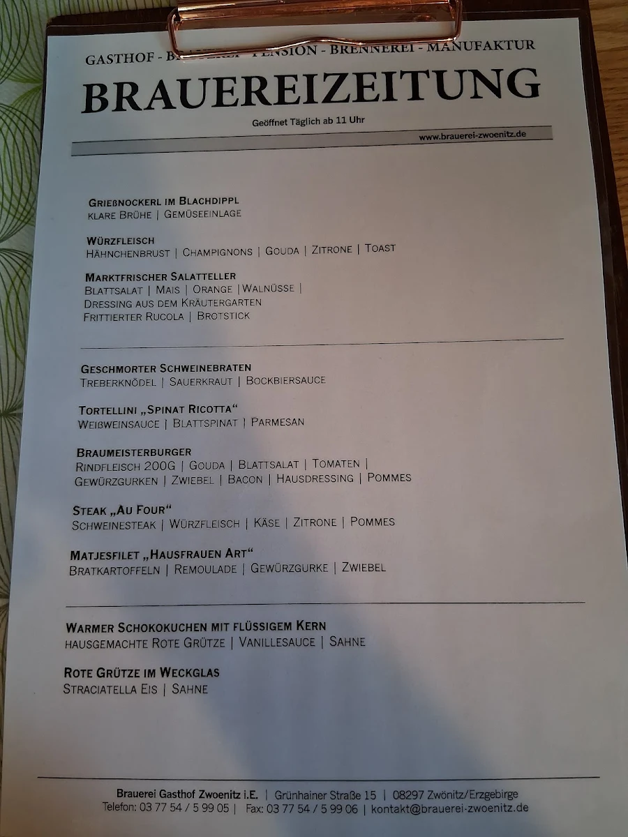 Speisekarte photo 2