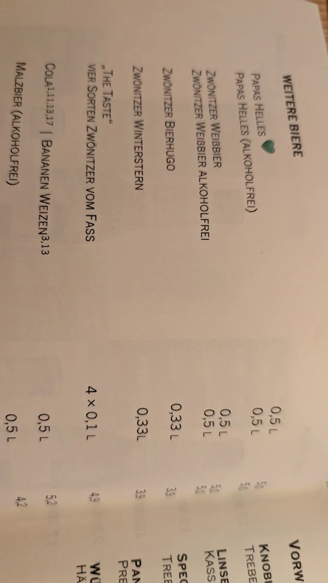 Speisekarte photo 9