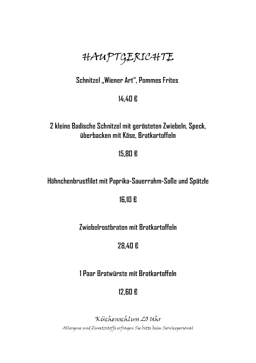 Speisekarte photo 8
