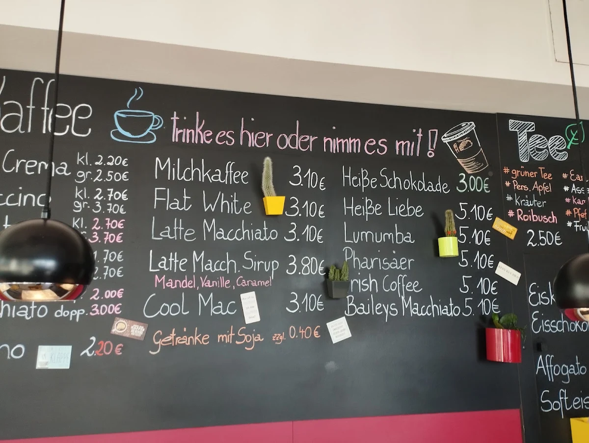 Speisekarte, KaffeeKlatsch