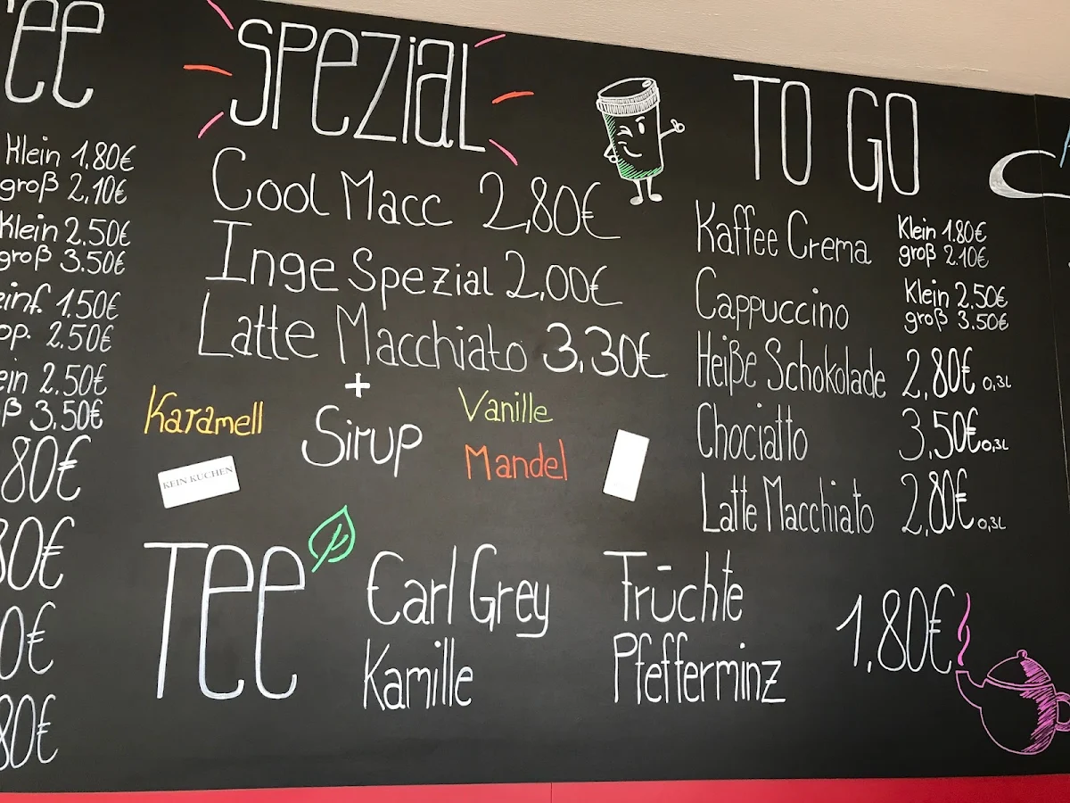 Speisekarte, KaffeeKlatsch