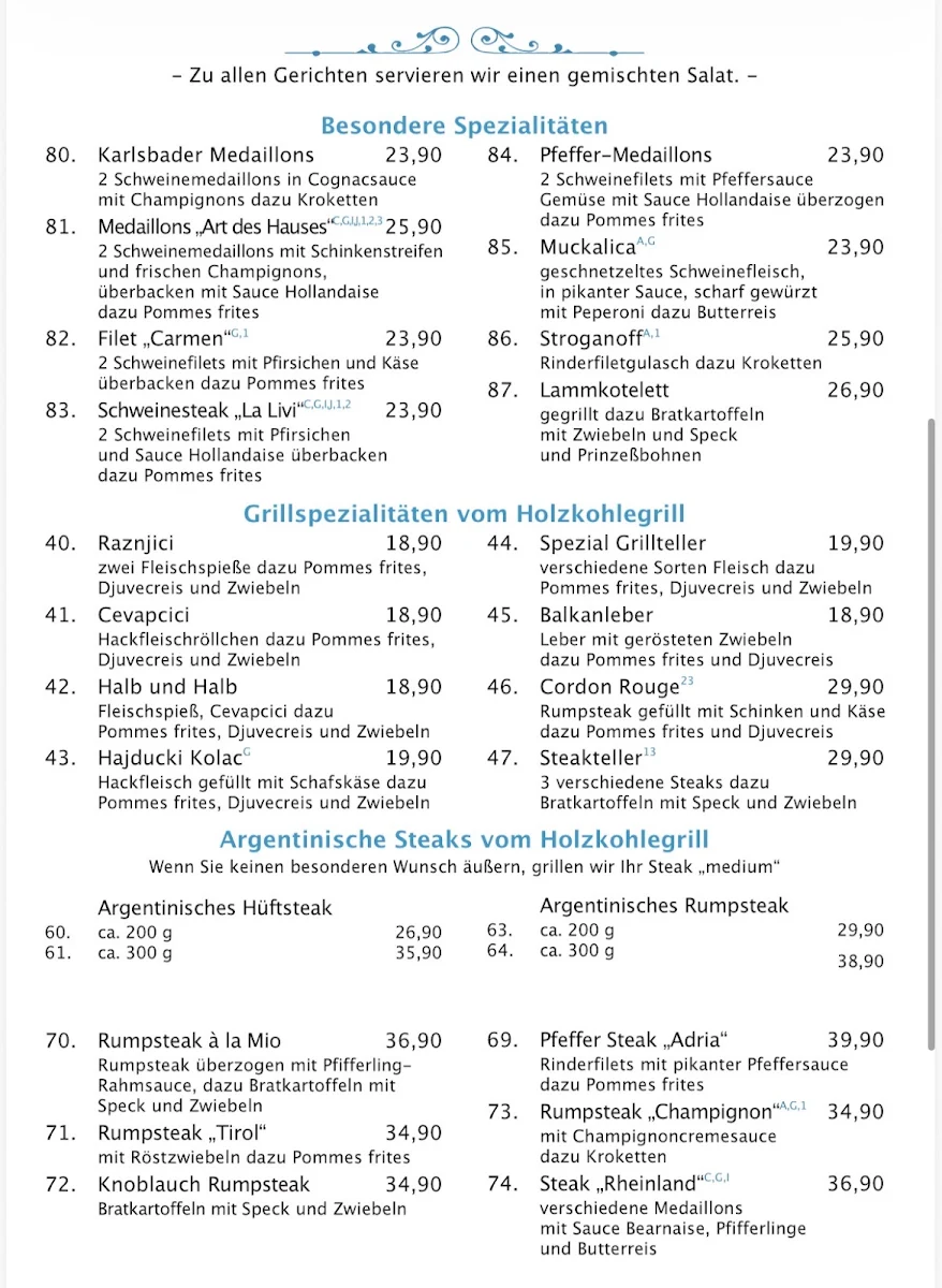 Speisekarte photo 2