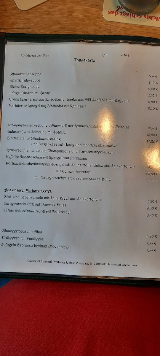 Speisekarte photo 1
