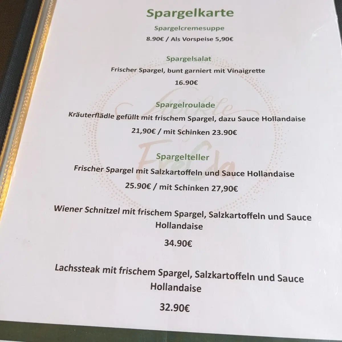Speisekarte photo 2