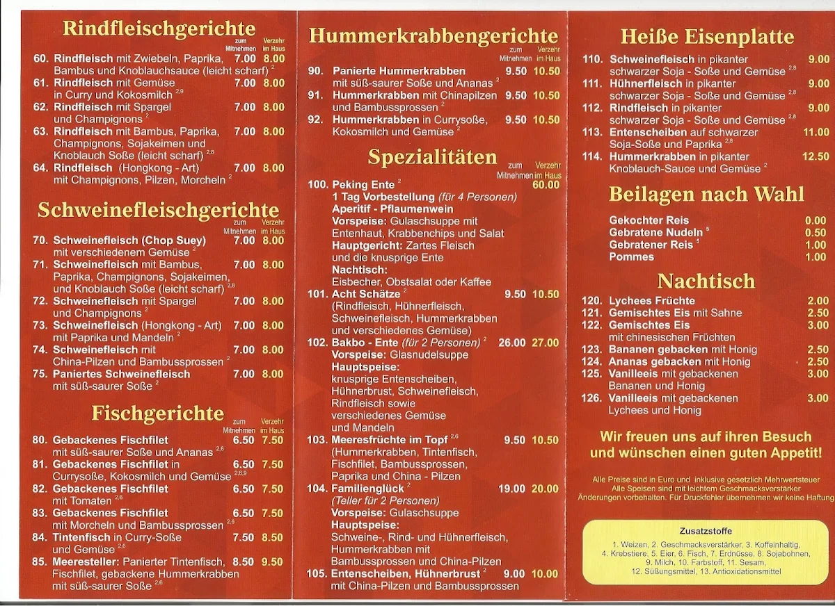 Speisekarte photo 1