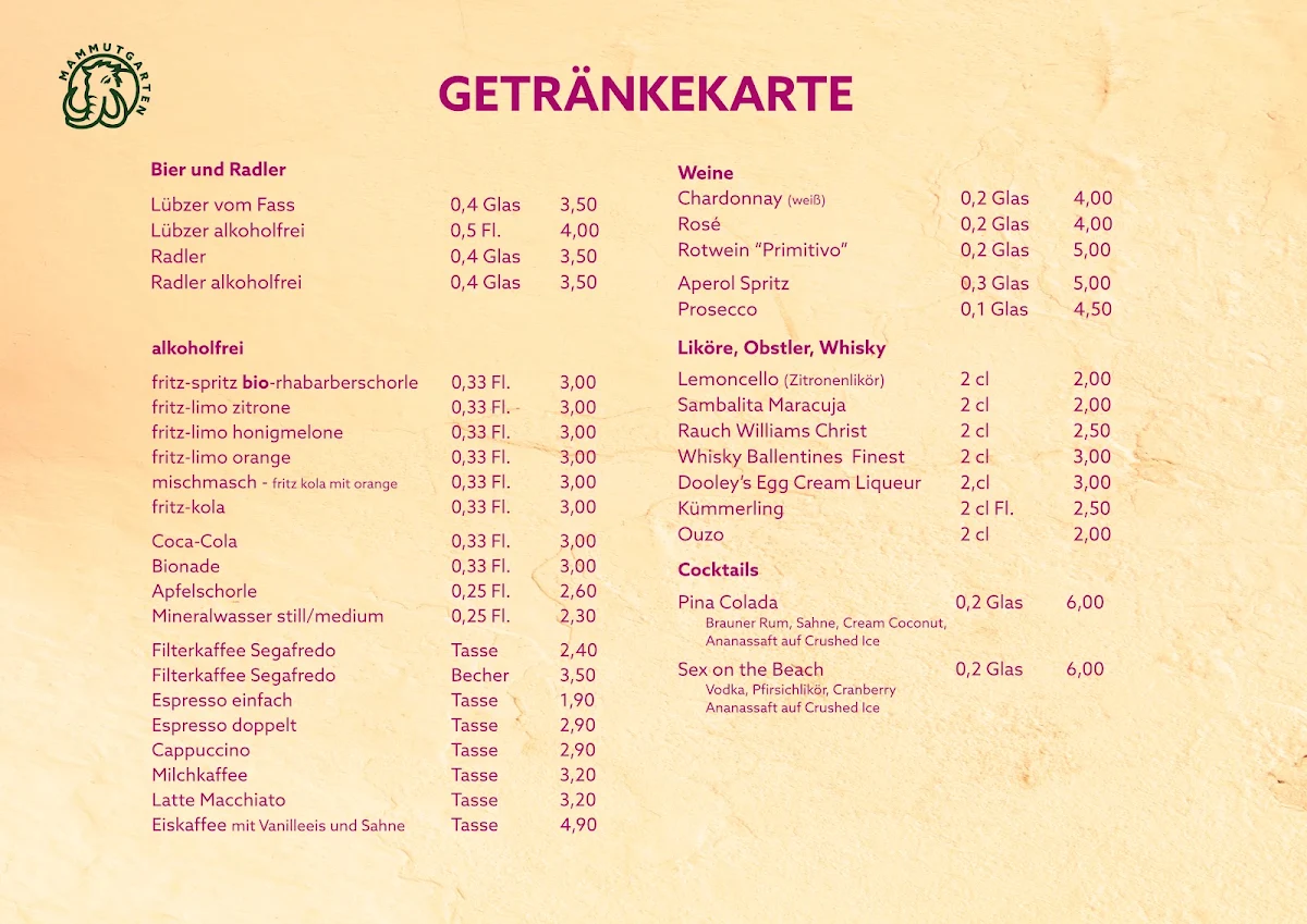 Speisekarte photo 1