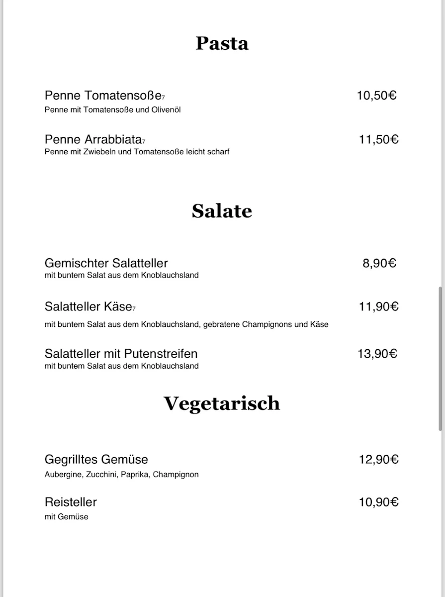 Speisekarte photo 3