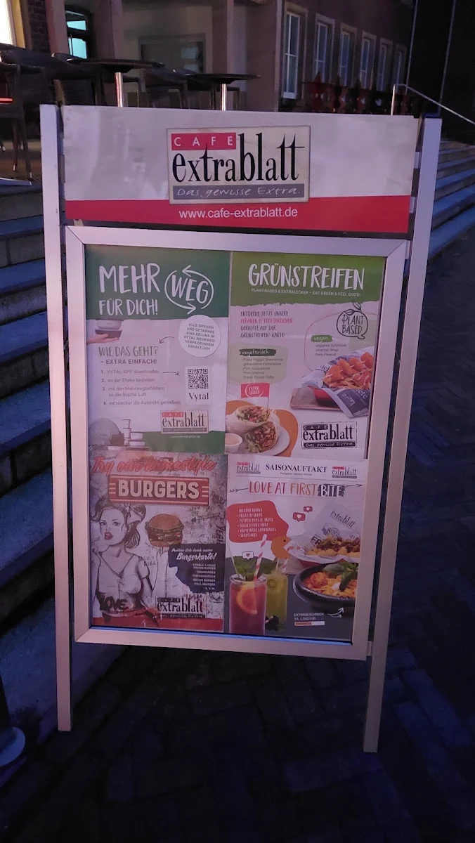 Speisekarte, Cafe Extrablatt Dülmen