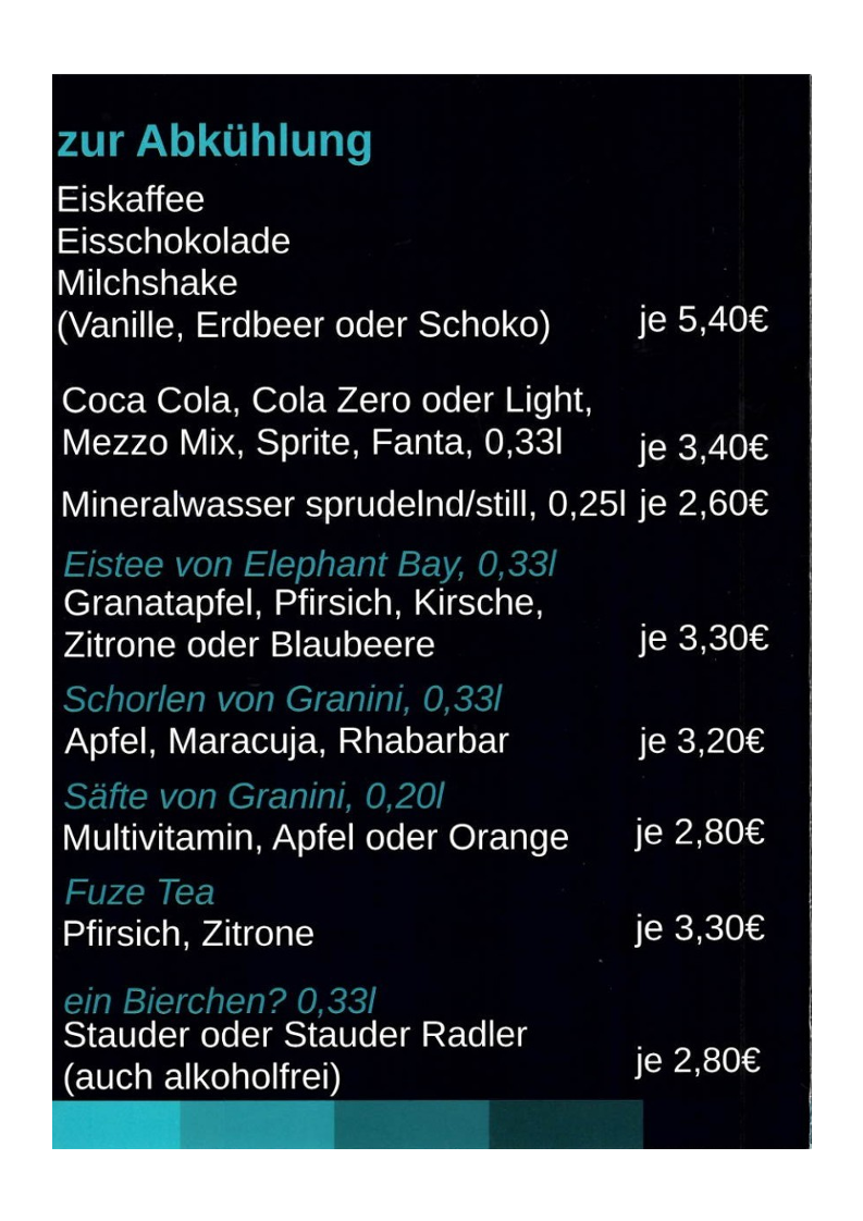 Speisekarte photo 2