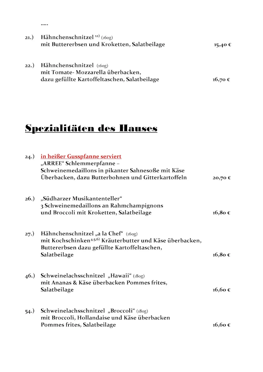 Speisekarte photo 4