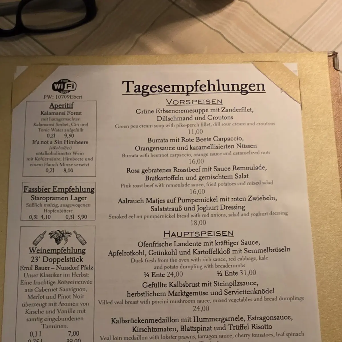 Speisekarte photo 1