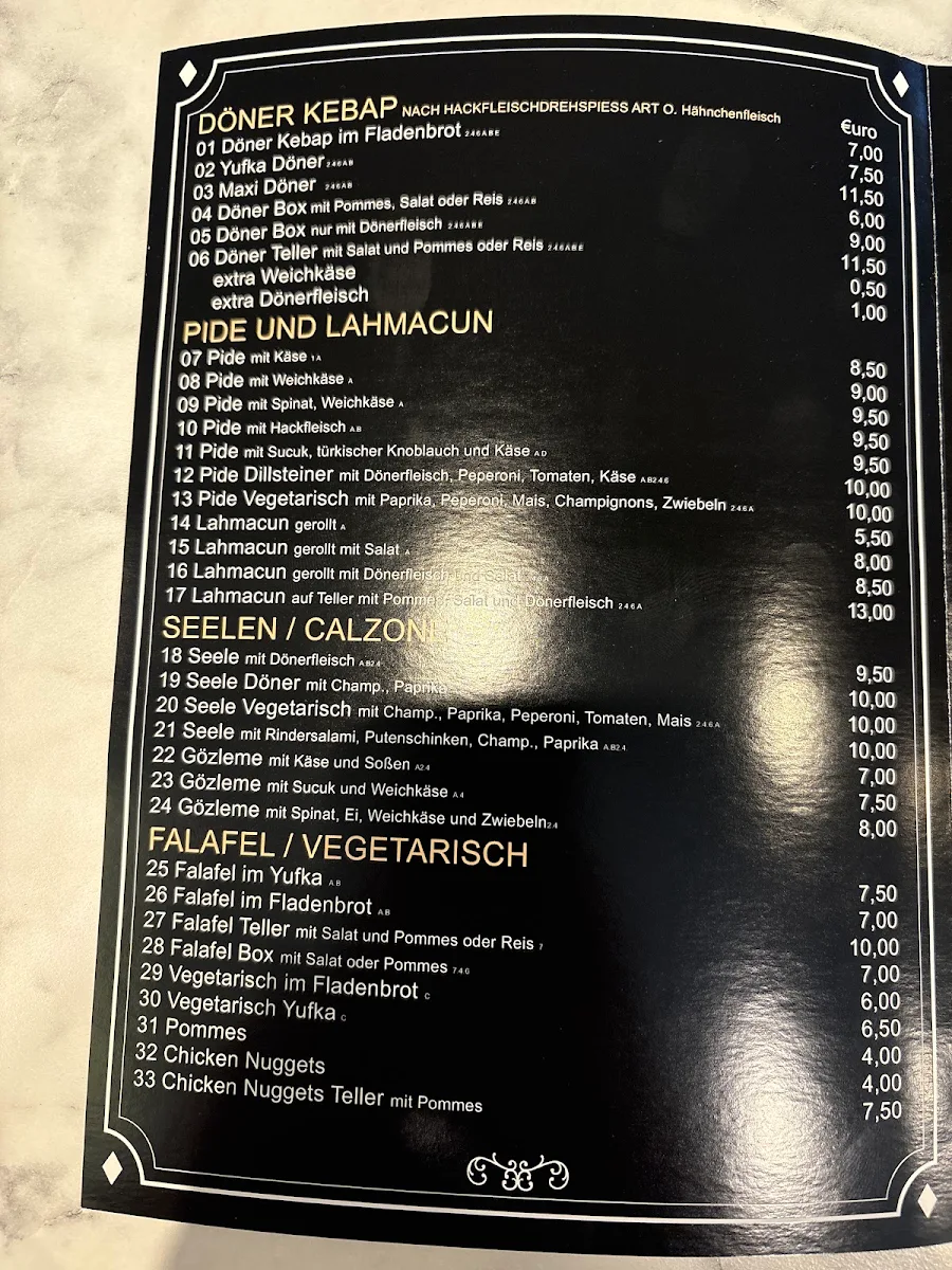 Speisekarte photo 2
