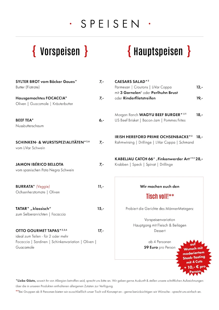 Speisekarte photo 1