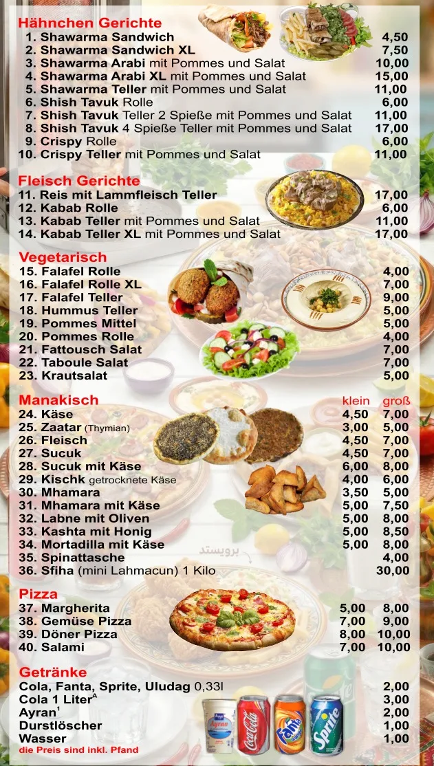 Speisekarte photo 1