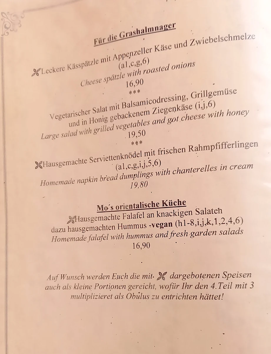 Speisekarte photo 2