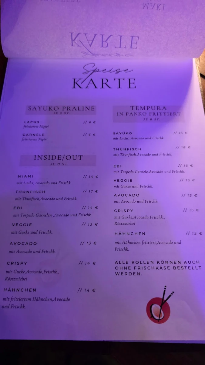 Speisekarte photo 2