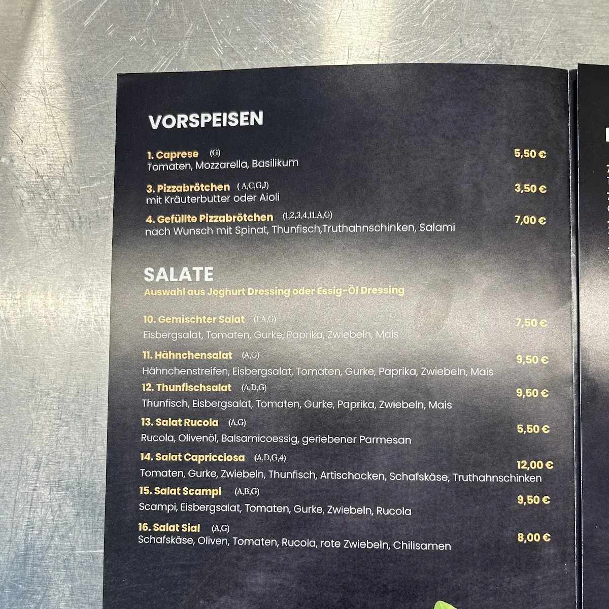 Speisekarte photo 1