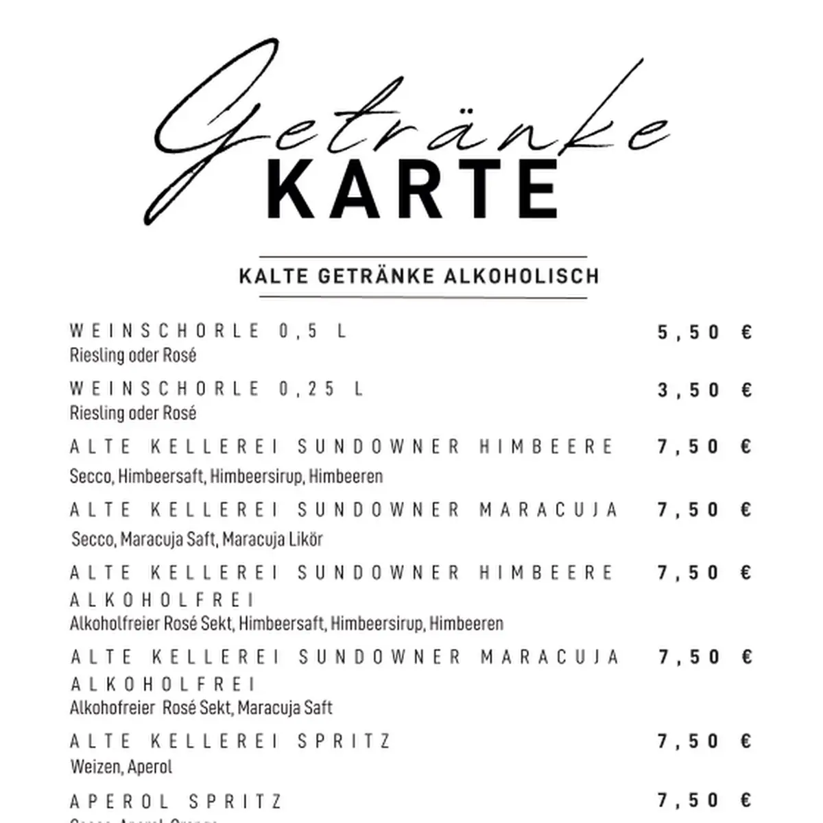 Speisekarte photo 2