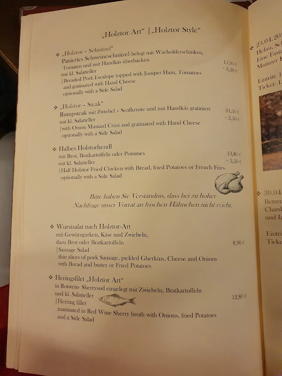 Speisekarte photo 2