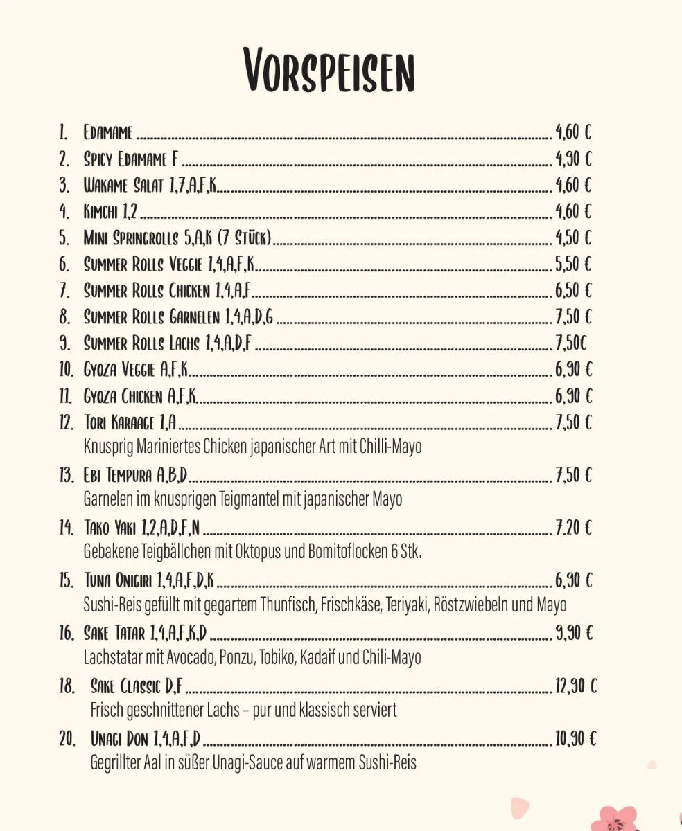 Speisekarte photo 4