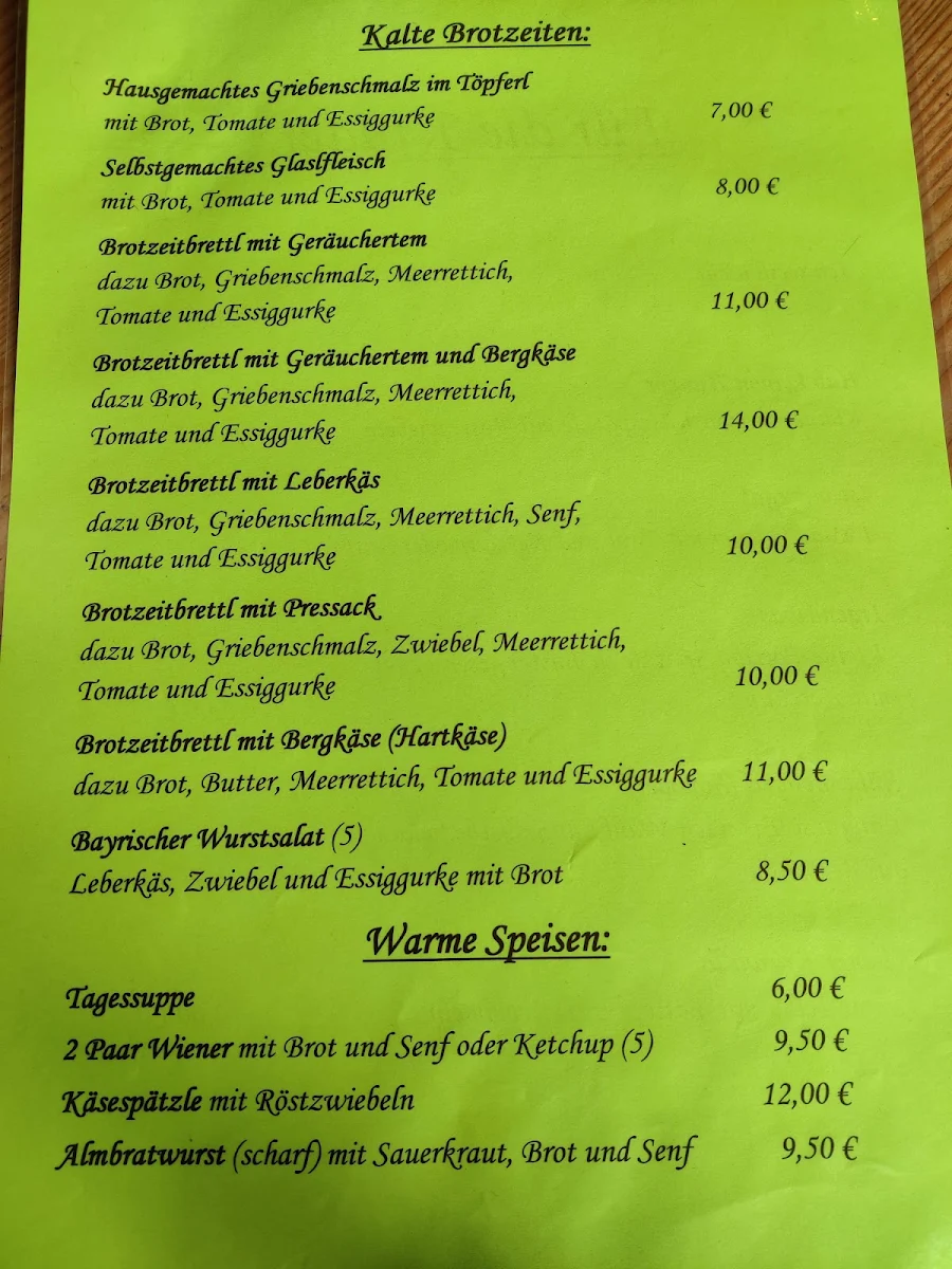 Speisekarte photo 1