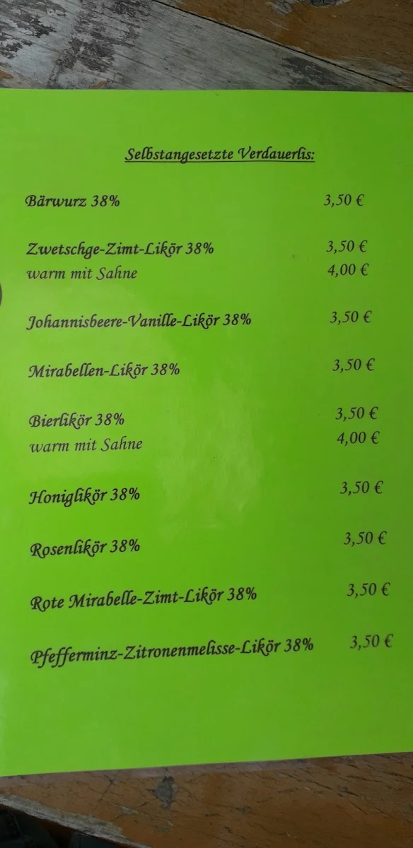 Speisekarte photo 5